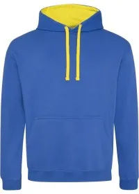 Embroidered Two Tone Hoodie Awdis JH003