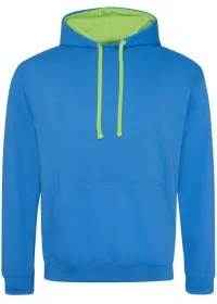 Embroidered Two Tone Hoodie Awdis JH003
