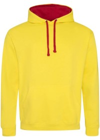 Embroidered Two Tone Hoodie Awdis JH003