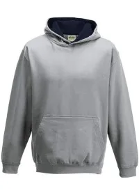 Embroidered Kids Two Tone Hoodie Awdis JH03J
