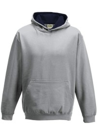 Embroidered Kids Two Tone Hoodie Awdis JH03J
