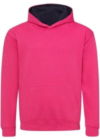 Embroidered Kids Two Tone Hoodie Awdis JH03J