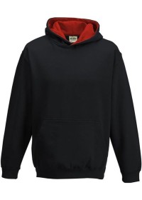 Embroidered Kids Two Tone Hoodie Awdis JH03J