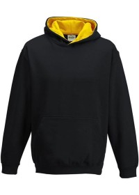 Embroidered Kids Two Tone Hoodie Awdis JH03J