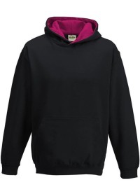 Embroidered Kids Two Tone Hoodie Awdis JH03J