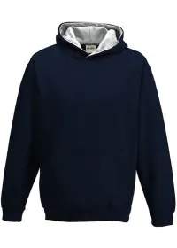 Embroidered Kids Two Tone Hoodie Awdis JH03J
