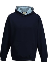 Embroidered Kids Two Tone Hoodie Awdis JH03J