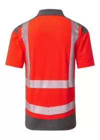 Red Hi Vis Polo Shirt Coolviz Leo P14