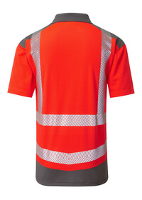 Red Hi Vis Polo Shirt Coolviz Leo P14