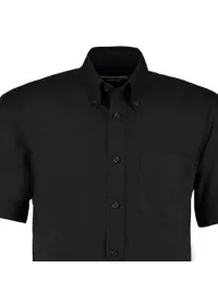 Embroidered Short Sleeve Oxford Shirt Kustom Kit KK109