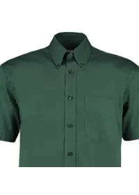 Embroidered Short Sleeve Oxford Shirt Kustom Kit KK109