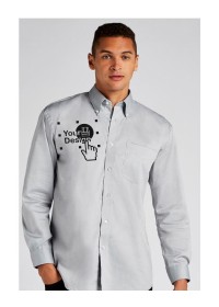 Long Sleeve Oxford Shirt Kustom Kit KK105