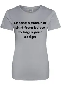 Custom Embroidered Ladies Sports T-Shirt Shirt Awdis JC005