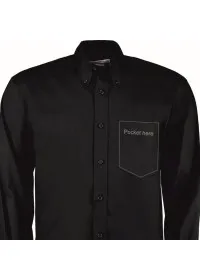 Long Sleeve Oxford Shirt Kustom Kit KK105