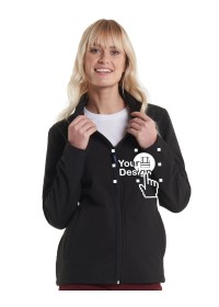 Custom Embroidered Ladies Softshell Jacket Uneek UC613