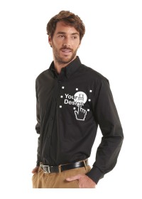 Embroidered Long Sleeve Oxford Shirt Uneek UC701