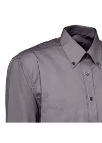 Embroidered Long Sleeve Oxford Shirt Uneek UC701