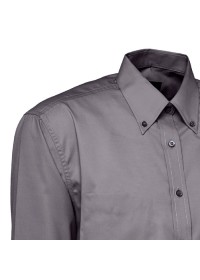 Embroidered Long Sleeve Oxford Shirt Uneek UC701