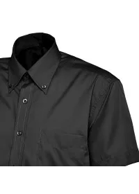 Embroidered Short Sleeve Oxford Shirt Uneek UC702