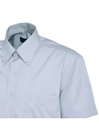 Embroidered Short Sleeve Oxford Shirt Uneek UC702