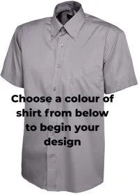 Embroidered Short Sleeve Oxford Shirt Uneek UC702