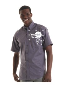 Embroidered Short Sleeve Oxford Shirt Uneek UC702