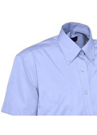 Embroidered Short Sleeve Oxford Shirt Uneek UC702