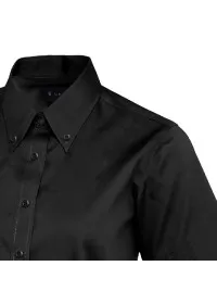Embroidered Ladies Long Sleeve Oxford Shirt Uneek UC703