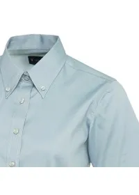 Embroidered Ladies Long Sleeve Oxford Shirt Uneek UC703
