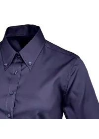 Embroidered Ladies Long Sleeve Oxford Shirt Uneek UC703