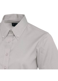 Embroidered Ladies Long Sleeve Oxford Shirt Uneek UC703