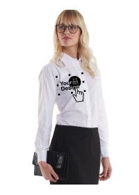 Embroidered Ladies Long Sleeve Oxford Shirt Uneek UC703