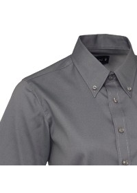 Embroidered Ladies Long Sleeve Oxford Shirt Uneek UC703