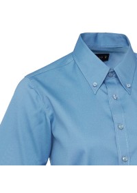Embroidered Ladies Long Sleeve Oxford Shirt Uneek UC703