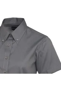 Embroidered Ladies Short Sleeve Oxford Shirt Uneek UC704