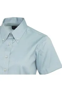 Embroidered Ladies Short Sleeve Oxford Shirt Uneek UC704