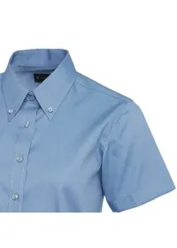 Embroidered Ladies Short Sleeve Oxford Shirt Uneek UC704