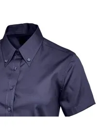Embroidered Ladies Short Sleeve Oxford Shirt Uneek UC704