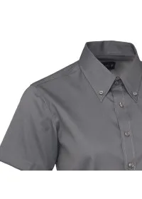 Embroidered Ladies Short Sleeve Oxford Shirt Uneek UC704