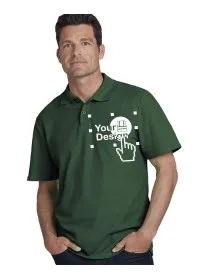 Custom Logo Double Piqué Softstyle Poloshirt Gildan 64800 GD017