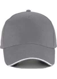 Sandwich Peak Cap with piping Beechfield BC15C