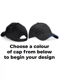 Sandwich Peak Cap with piping Beechfield BC15C