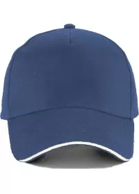 Sandwich Peak Cap with piping Beechfield BC15C