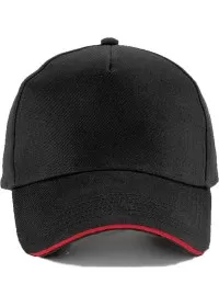 Sandwich Peak Cap with piping Beechfield BC15C