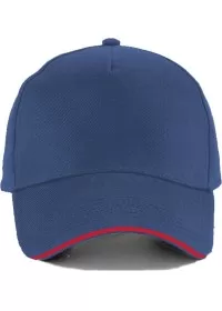 Sandwich Peak Cap with piping Beechfield BC15C