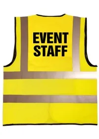 Event Staff Printed Hi Vis Vest