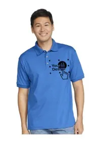 Custom Embroidered Jersey Knit Polo Shirt GD040