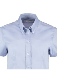 Embroidered Ladies Short Sleeve Oxford Shirt Kustom Kit KK701