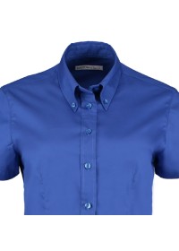 Embroidered Ladies Short Sleeve Oxford Shirt Kustom Kit KK701