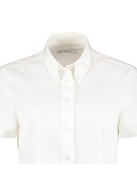 Embroidered Ladies Short Sleeve Oxford Shirt Kustom Kit KK701